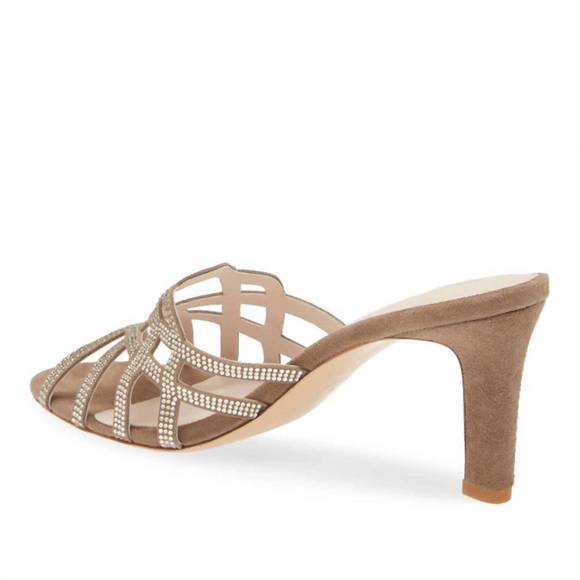 NEW KOKO + PALENKI women's savvy sandals in almond suede - Picture 2 of 4